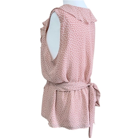 Max Studio Polka Dot Sleeveless Blouse - Picture 5 of 10